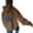 Brown, variant on Women's Casual Long Sleeve Graphic Pullover Hoodie with Star Print Drop Shoulder Design