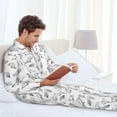 thumbnail image 6 of Sikiie Sea Turtle Mens Pajama Set, Soft Warm Long Sleeve Sleepwear, Cozy Button-Down Pjs for Men-XX-Large, 6 of 7