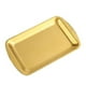 thumbnail image 1 of Plato llano rectangular de acero inoxidable 304 para barbacoa, dorado, 1 unidad, 1 of 5