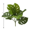 thumbnail image 2 of ELITE FLORAL Artificial Monstera Bunch Palm Leaves Plant with 9 Leaves, 2 of 2
