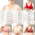 thumbnail image 4 of NIEWTR Women's Front Closure Posture Bra Full Coverage Back Support Everyday | Wireless, Comfy, Unpadded Cup, Plus Size, Unlined(Beige,46), 4 of 8