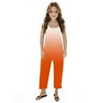 thumbnail image 3 of YABCSAZ Girl's Jumpsuit Sleeveless Spaghetti Strap Romper Kids Clothes Infants Baby Outfits Casual Loose Summer Jumpsuit Baggy Wide Leg Romper with Pockets Size 9 Years, 3 of 6