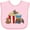 AD-Pink, variant on Inktastic Movie Loving Bats with Popcorn and Soda Boys or Girls Baby Bib