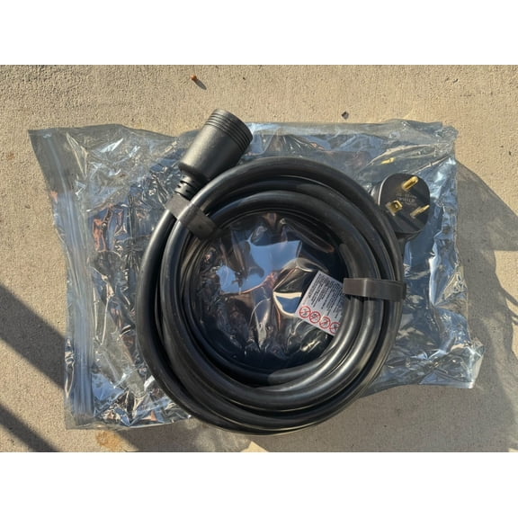 Ecoflow NEMA L5 30R to TT 30P Adapter 30Amp Delta Pro AC 30P Black