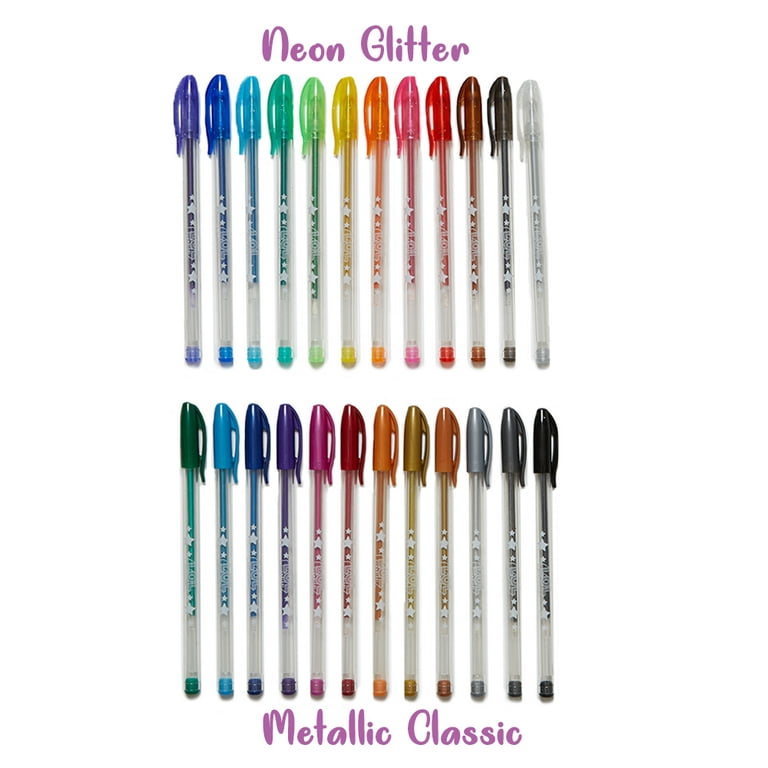 LOL Surprise Dolls Gel Pens Girls Colored and Glitter Pens with Storage  Case 24 Pack 