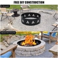 thumbnail image 3 of AKDSteel 36 Inch Heavy Duty Fire Pit Ring, 2.5mm Thick Carbon Steel Liner, Smokeless Outdoor Insert For Patio Or Camping, 3 of 9