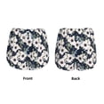 thumbnail image 5 of Lsque Floral Flowers Blue Printed Women's Running Shorts with Liner Pockets,Elastic Quick Dry Workout Athletic Gym Yoga Shorts,Womens High Waist Shorts-Large, 5 of 9