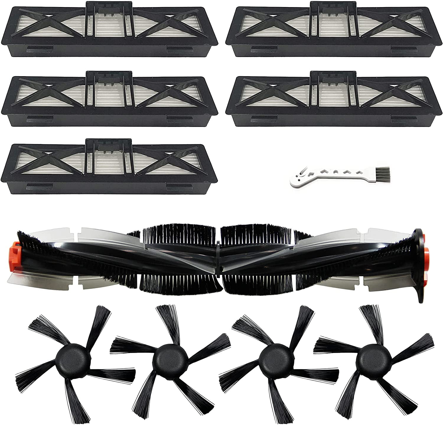 Filter Side Brushes Replacement Set For Neato Botvac 70e 75 80 85 D75 D80 
