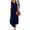 Navy, variant on Pejock Women's Casual Loose Sundress Long Dress Short Sleeve Maxi Dresses Summer Beach Dress with Pockets Navy S (US Size: 4)