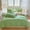 Green, variant on Coollooc Queen Comforter Set - 4 Pieces Reversible Comforters Queen Size Bed Set Bed in a Bag with 1 Comforter, 1 Sheets, 2 Pillowcases