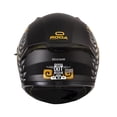 thumbnail image 3 of Casco Roda Course Negro Dorado Mate Cerrado Svs DOT, 3 of 4