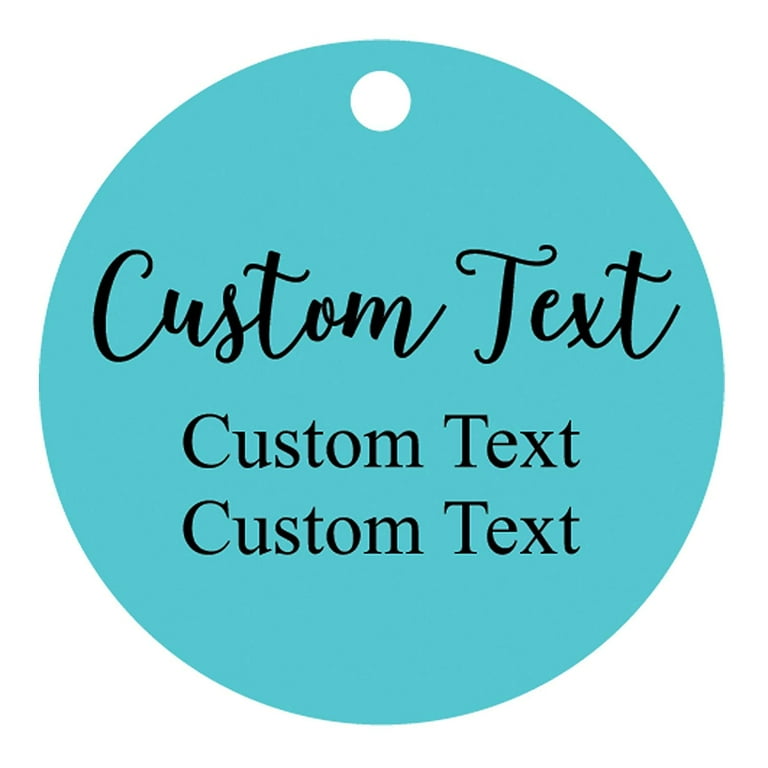 100 PCS Personalized Paper Hang Tags Made Any Text Custom Tags Wedding  Favor Gifts