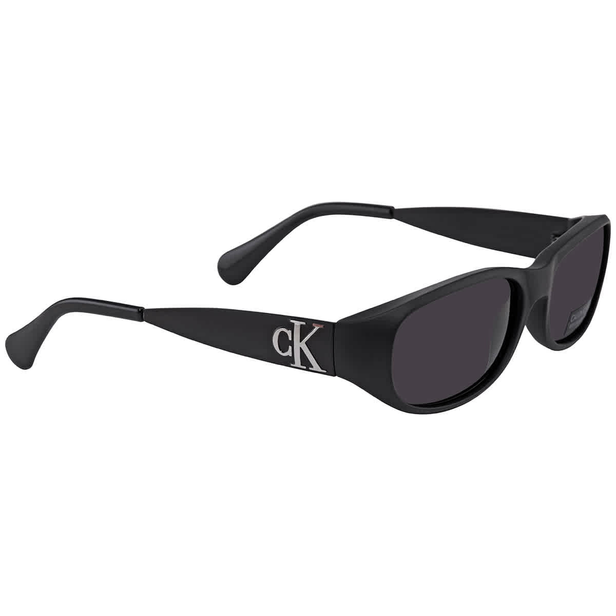 Calvin Klein Grey Oval Unisex Sunglasses CK21516S 001 55 