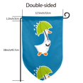 thumbnail image 7 of Wukai Goose Holding an Umbrella Print Garden Flag 12.5x18 Inch Double Sided Sun-resistant Rain-resistant, Wrinkle-resistant Colorfast(Only Flag), 7 of 7