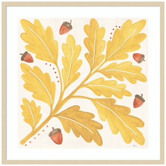 Amanti Art Mod Harvest VII Wood Framed Wall Art Print