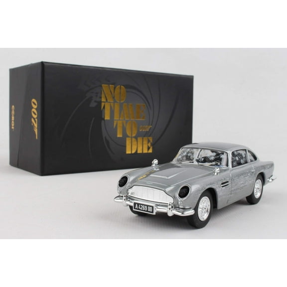 Aston Martin DB5 RHD (Right Hand Drive) Silver (Damaged) James Bond 007 "No Time To Die" (2021) Movie Diecast Model Car by Corgi