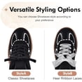 thumbnail image 4 of Women's Ribbon Lace-Up Fashion Sneakers Arch Support Walking Shoes, 4 of 6