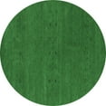 thumbnail image 1 of Ahgly Company Indoor Round Abstract Emerald Green Contemporary Area Rugs, 7' Round, 1 of 4