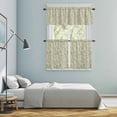 thumbnail image 5 of Sage Green Flowers Kitchen Curtains Sets for Windows 36 Inch Length, Rustic Pastoral Botanical Floral Leaf Rod Pocket Window Treatments Tier Curtains and Valances Set for Bedroom/Bathroom, 5 of 8