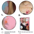 thumbnail image 3 of Designart "Glamorous Blonde Woman Portrait II" Fashion Canvas Wall Art - Glam Pink Woman Living Room Canvas Art, 3 of 6