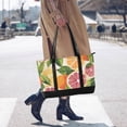 thumbnail image 4 of FORMRS Canvas Laptop Tote Bag for Women with 15.6" Computer Compartments Shoulder Handbag, Citrus Leaves, 4 of 7