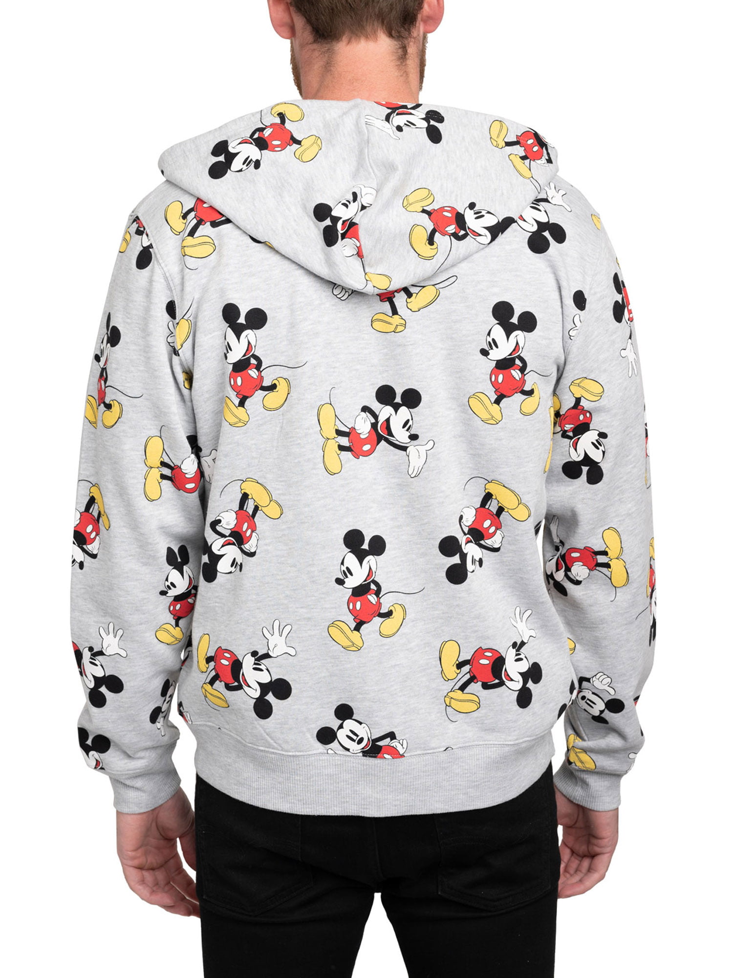 Pull à capuche pour homme Junk Food Heather Gray Los Angeles Chargers Disney  Mickey Quarterback
