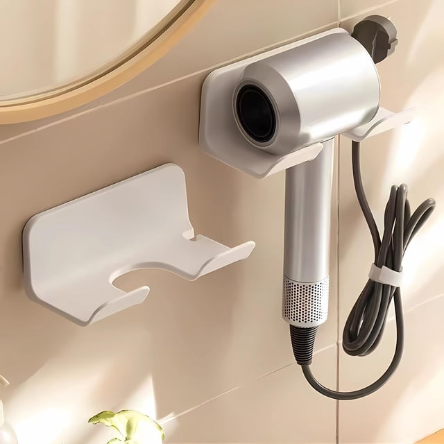 Soporte universal para secador de pelo SUPTEC, soporte de pared, blanco