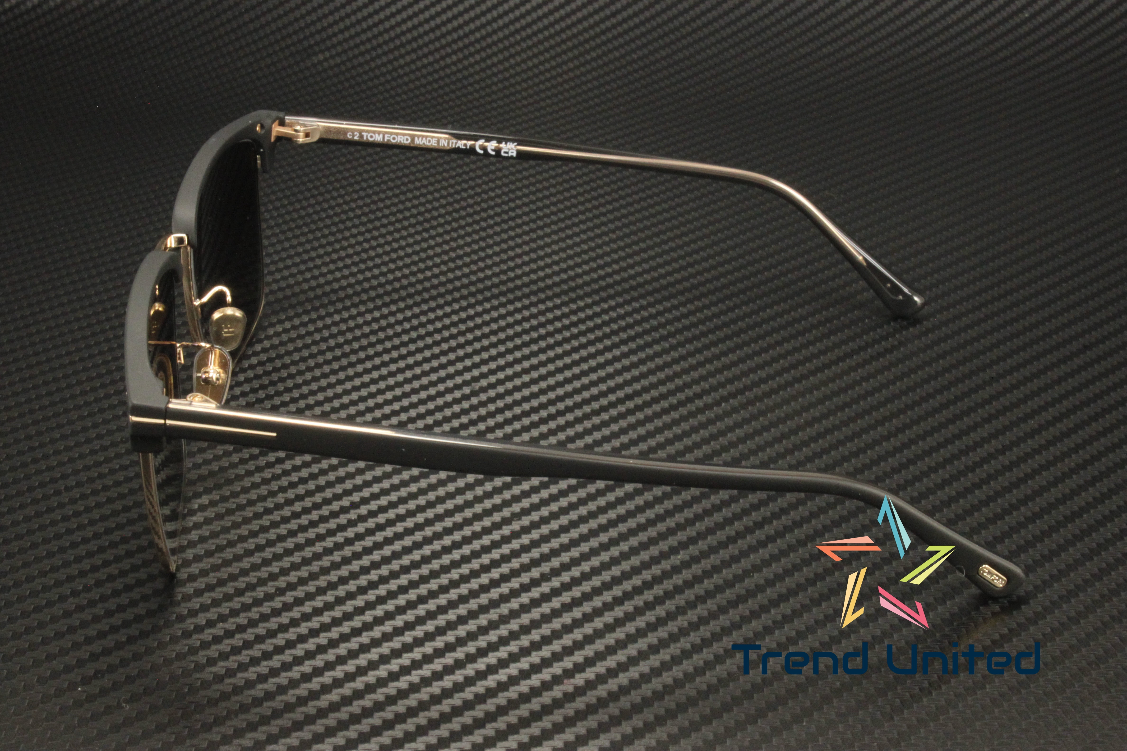 Tom Ford Hudson Polarized Smoke Gradient Square Men's Sunglasses FT0997-H 02D 55