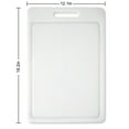 thumbnail image 3 of Mainstays 12"X18" White Non-Slip Poly Cutting Board with Juice Groove, 3 of 10