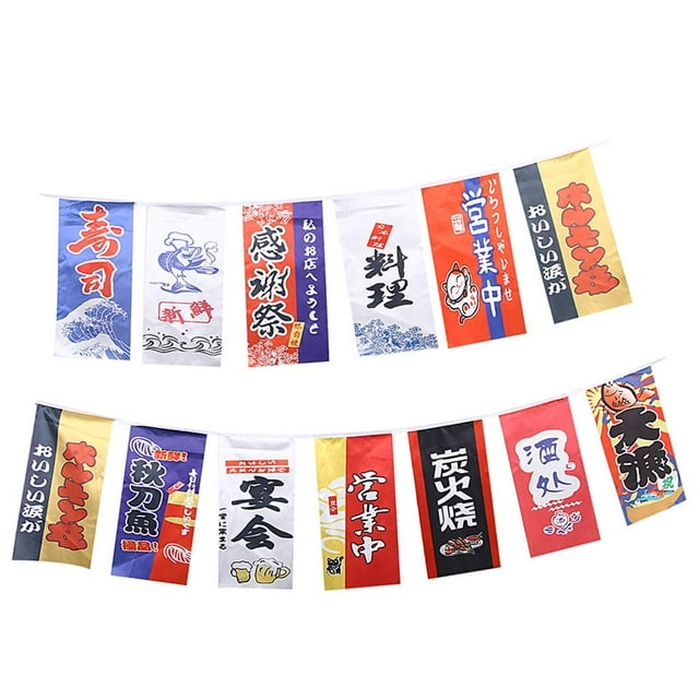 Pequeñas Banderas de Japonés, Carteles Publicitarios, Decoraciones para Puertas de Restaurantes , CUTICAT Banderas de estilo japonés