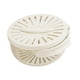 thumbnail image 3 of Colador de alimentos para cocina, cuenco con asa, portátil, con tapa para nevera Blanco, 3 of 9