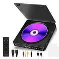thumbnail image 2 of Home DVD/VCD HD Video Player Hi-fi Stereo Speakers 1080P Multi-functional Portable Mini CD Player ,Swivel Screen, 2 of 6