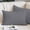 Grey, variant on Red Solid Color Pillow Covers, Linen Long Throw Pillow Case, Aesthetics Contemporary Luxury Holiday Pillow Protector Decorative Cushion Cover for Living Room/Bedroom 12" x 20"
