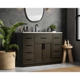 thumbnail image 3 of Elegant Kitchen and Bath Alden 48 inch Single Bathroom Vanity in Mocha Brown, 3 of 10
