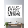 thumbnail image 2 of Tiny Witch Gallery Poster Wall Art, Modern Wall Decor For Living Room Bedroom, 8x12 UNFRAMED, 2 of 3