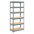 thumbnail image 3 of Global Industrial Extra Heavy Duty Shelving 36"W x 18"D x 60"H With 6 Shelves, Wood Deck, Gry, 3 of 3