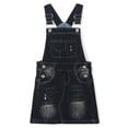 thumbnail image 1 of KIDSCOOL SPACE Jupe pour Petites Filles, Robe Salopette d'Été en Denim Doux et Extensible, 1 of 7