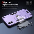 thumbnail image 2 of Allytech Hybrid Protective Case for iPhone XS Max, Camera Screen Protection, Soft TPU Bumper + Hard PC Back Panel Anti-Drop & Anti-Oil Case Cover for iPhone XS Max, Purple, 2 of 7