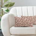 thumbnail image 5 of Daisy Floral Block Print Lumbar Pillow Covers 12X20 Inch Burgundy Beige Flowers Decorative Pillow Cases Set of 2 Farmhouse Home Decor Vintage Rustic Cute Throw Pillows for Sofa Couch Outdoor, 5 of 6