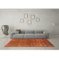 thumbnail image 3 of Ahgly Company Indoor Rectangle Solid Orange Modern Area Rugs, 7' x 9', 3 of 4