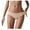Beige, variant on Breathable Ice Silk Women's Underwear – Solid Color Midwaist Cheeky Panties with Tummy Control, Soft No-Show Eversoft Design