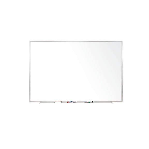 Ghent Magnetic Porcelain Whiteboard Aluminum Frame 3' H x 4' W (M1-34-1)