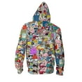 thumbnail image 3 of 3d Printed Family Sweatshirt Loose Hooded Baseball Jersey, 3 of 3