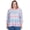 MULTI PINK, variant on Alfred Dunner Womens Geometric Crewneck Biadere Top