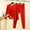 Red, variant on Brondbend Womens Pajamas Sets Winter 2 Piece Fleece Sleepwear Outfits Crewneck Long Sleeve Solid Color top with Elastic Waist Long Pants,Loose Fit Comfortable Warm Set for Home Wear,Black