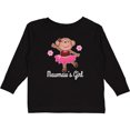thumbnail image 3 of Inktastic Mawmaw Girl Ballerina Monkey Girls Long Sleeve Toddler T-Shirt, 3 of 5