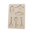 thumbnail image 1 of Cake Mold Easy Demoulding Non-stick Three-dimensional DIY Sluggish Edge Vintage Key Silicone Chocolate Baking Mold Bakery Supply, 1 of 8