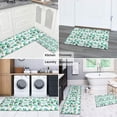thumbnail image 5 of Green Christmas Tree and Text Pattern Kitchen Rugs Sets Of 2,Anti Fatigue Kitchen Mat Rugs Non Slip Washable,Decorative Kitchen Floor Mats for Kitchen,Sink,Laundry,17"x30"+17"x47", 5 of 7