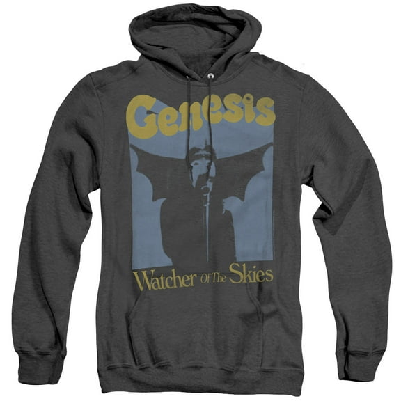 Genesis Watcher Of The Skies Adult Heather Hoodie Sweatshirt Black