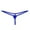 Blue, variant on Women's Low-Rise Cheeky T-Back Thong - Solid Color Micro Mini Briefs Lingerie